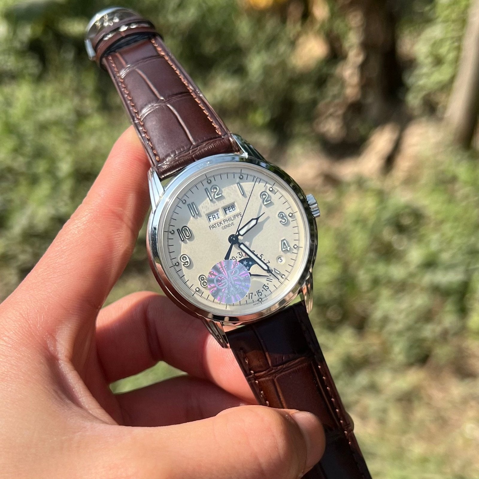 Patek Philippe Complications 5320G Watch Leather Strap 40mm