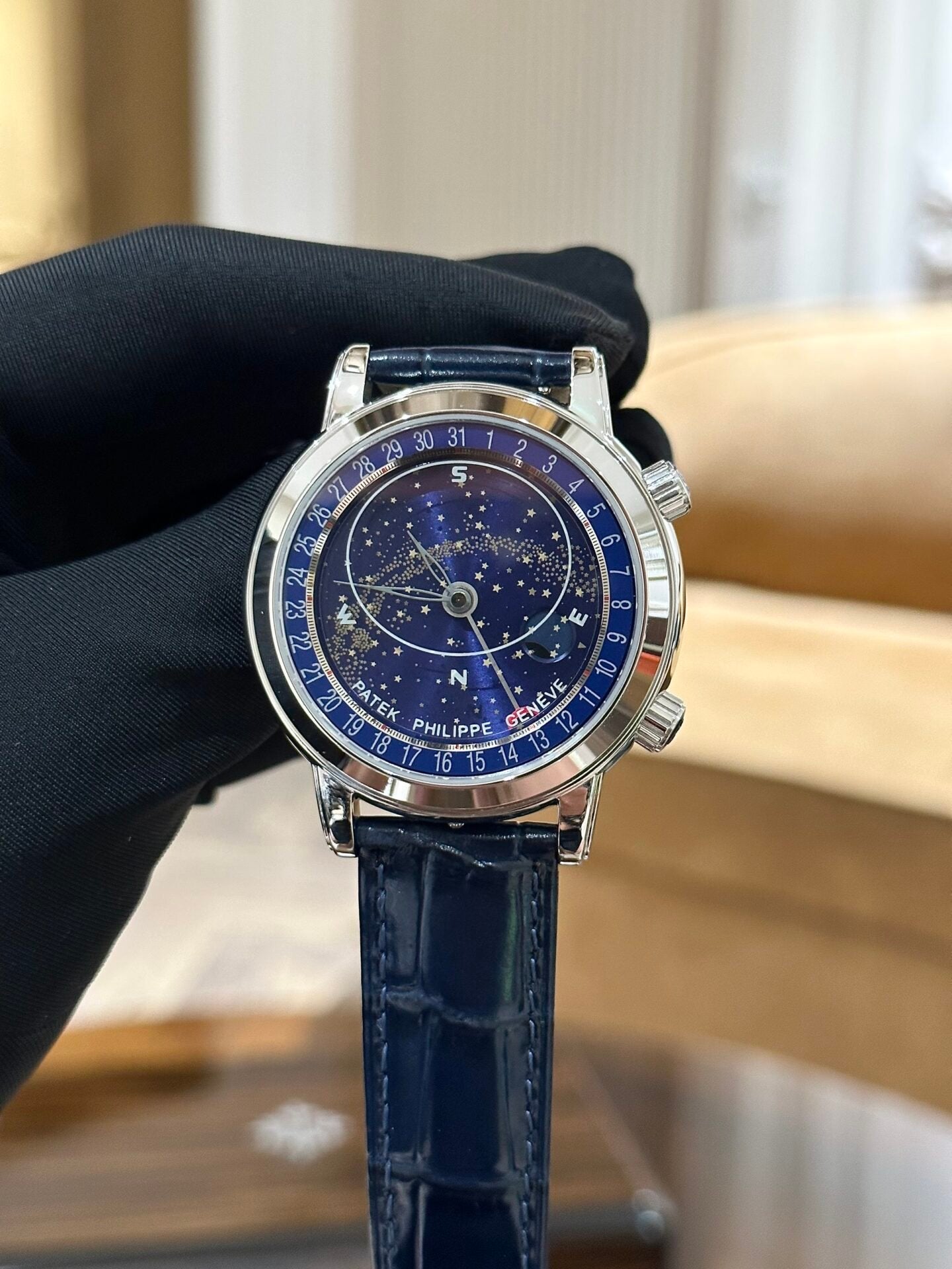Patek Philippe Complications 6102 Watch Blue 44mm