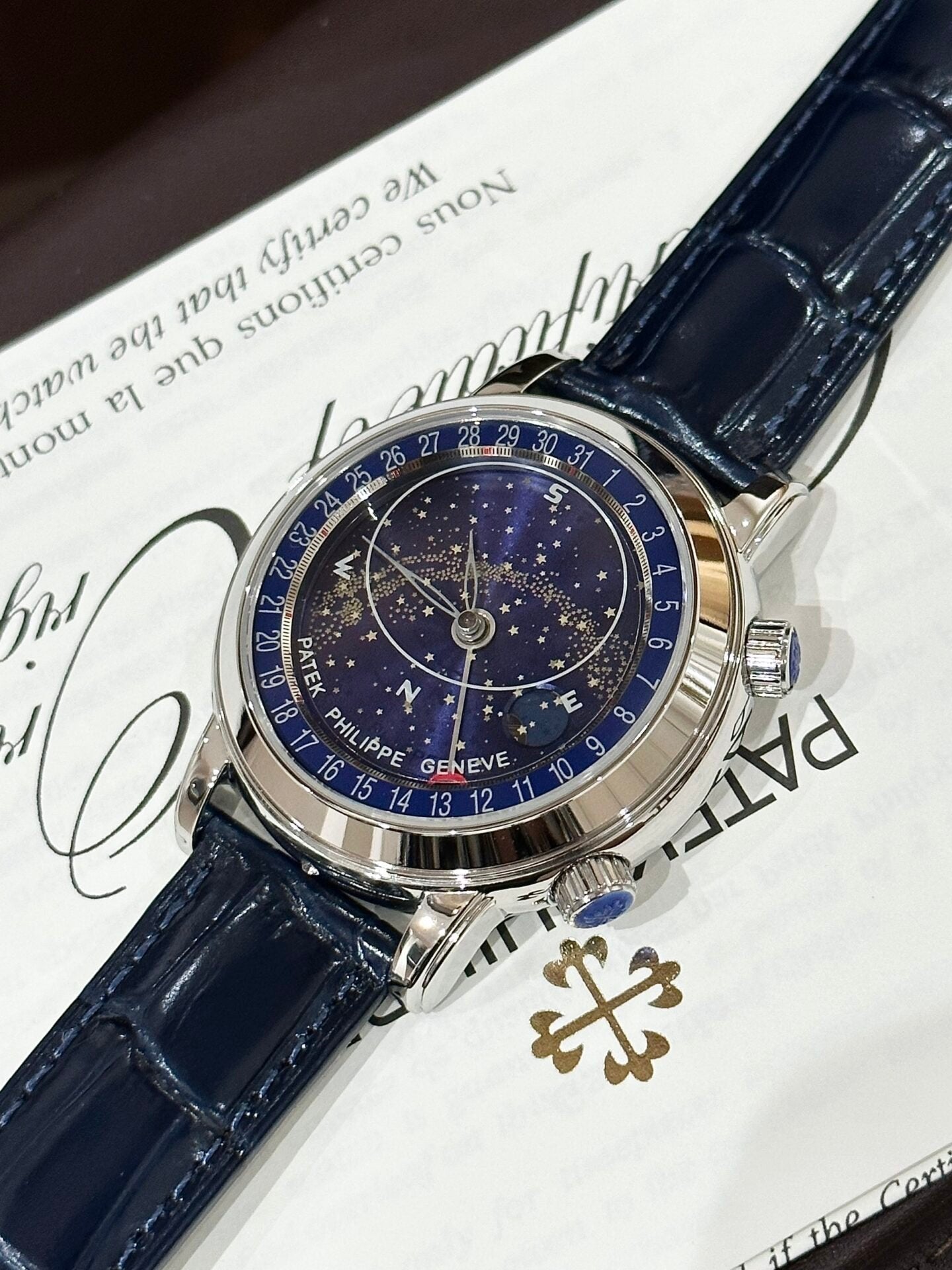 Patek Philippe Complications 6102 Watch Blue 44mm