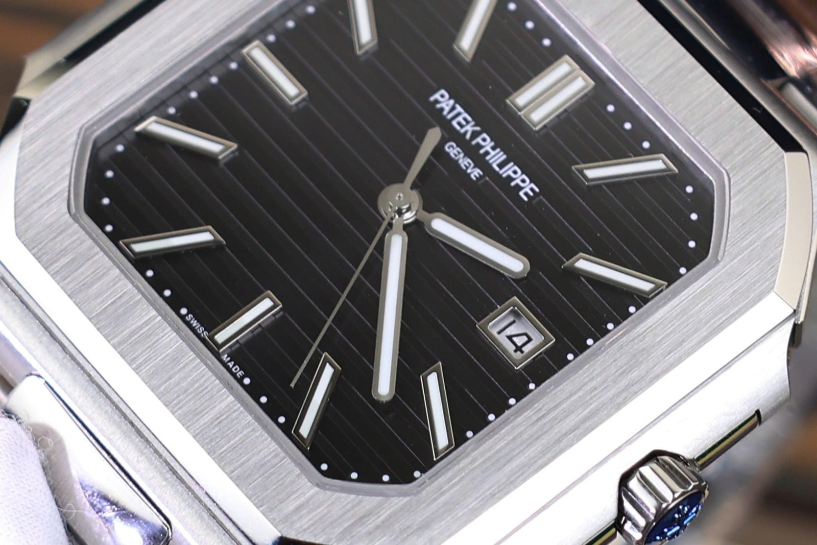 Patek Philippe Cubitus 5821 Watch Black Dial Stainless Steel 45mm