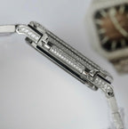 Patek Philippe Cubitus 5821 Dial Brown Watch Full Diamonds Moissanite 45mm