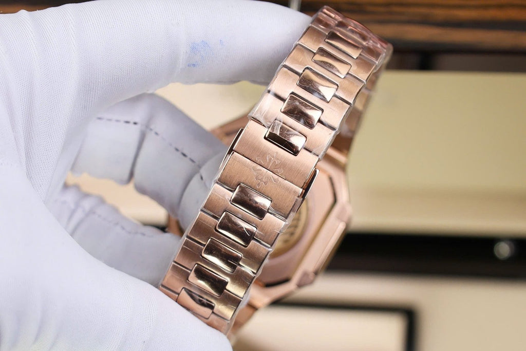 Patek Philippe Cubitus 5821 Watch Rose Gold White Dial 45mm
