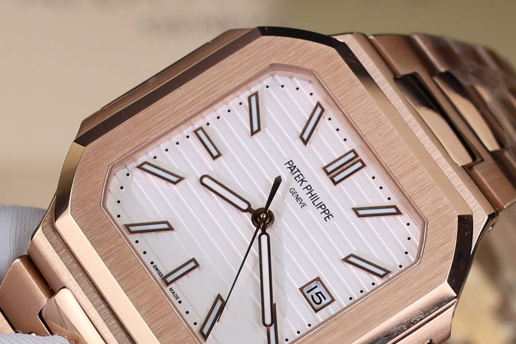 Patek Philippe Cubitus 5821 Watch Rose Gold White Dial 45mm