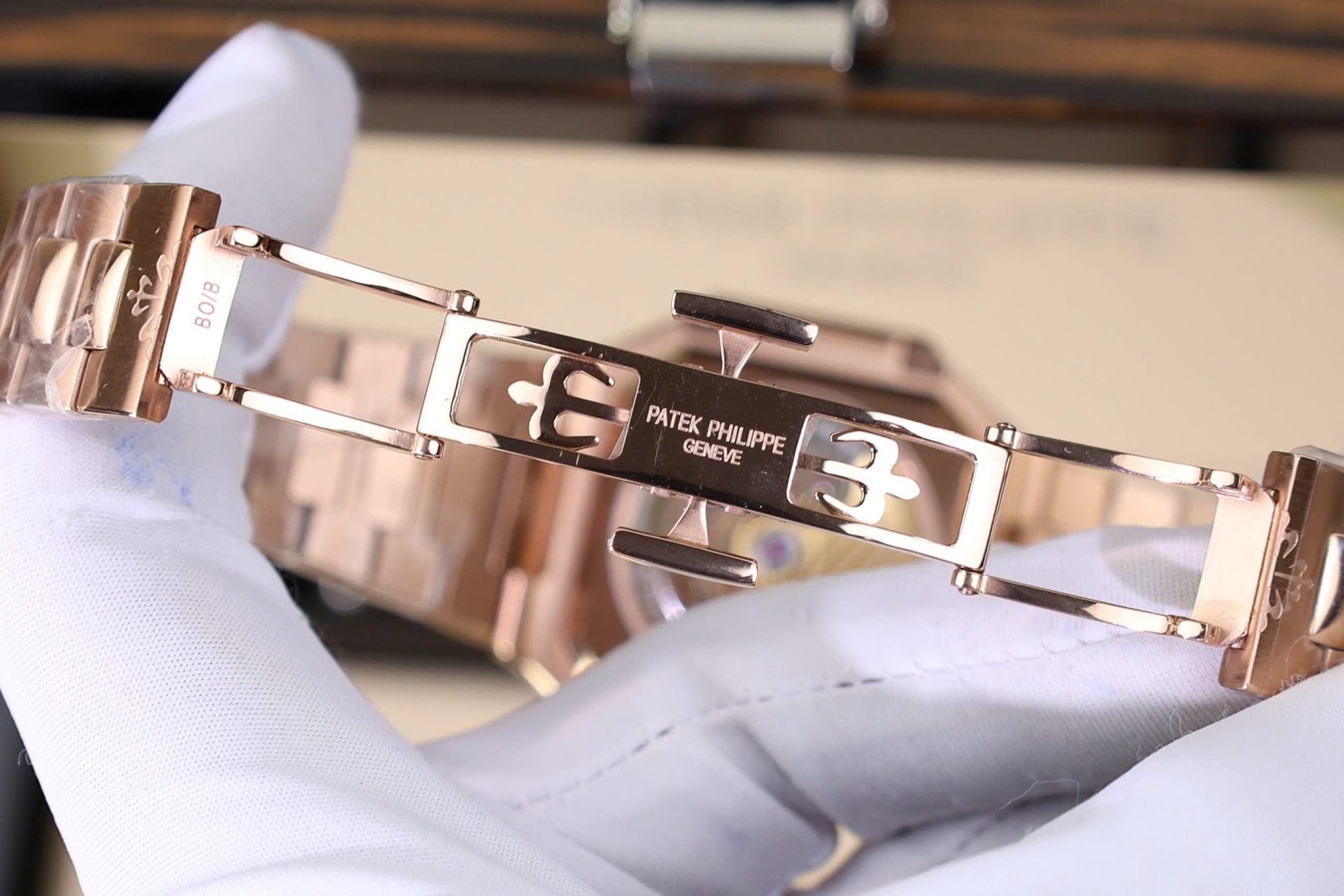 Patek Philippe Cubitus 5821 Watch Rose Gold White Dial 45mm
