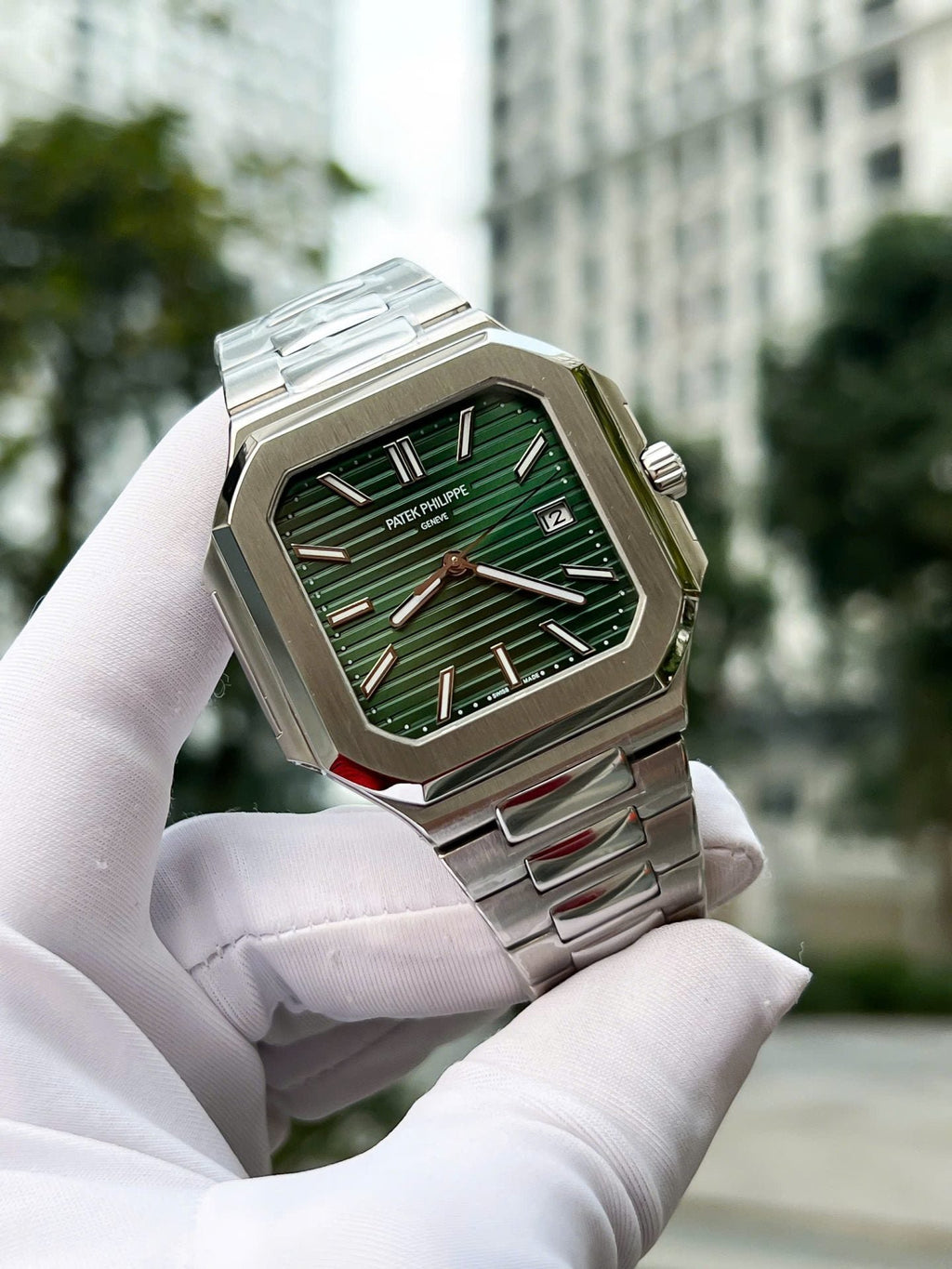 Patek Philippe Watch Cubitus 5821 Green Dial 45mm