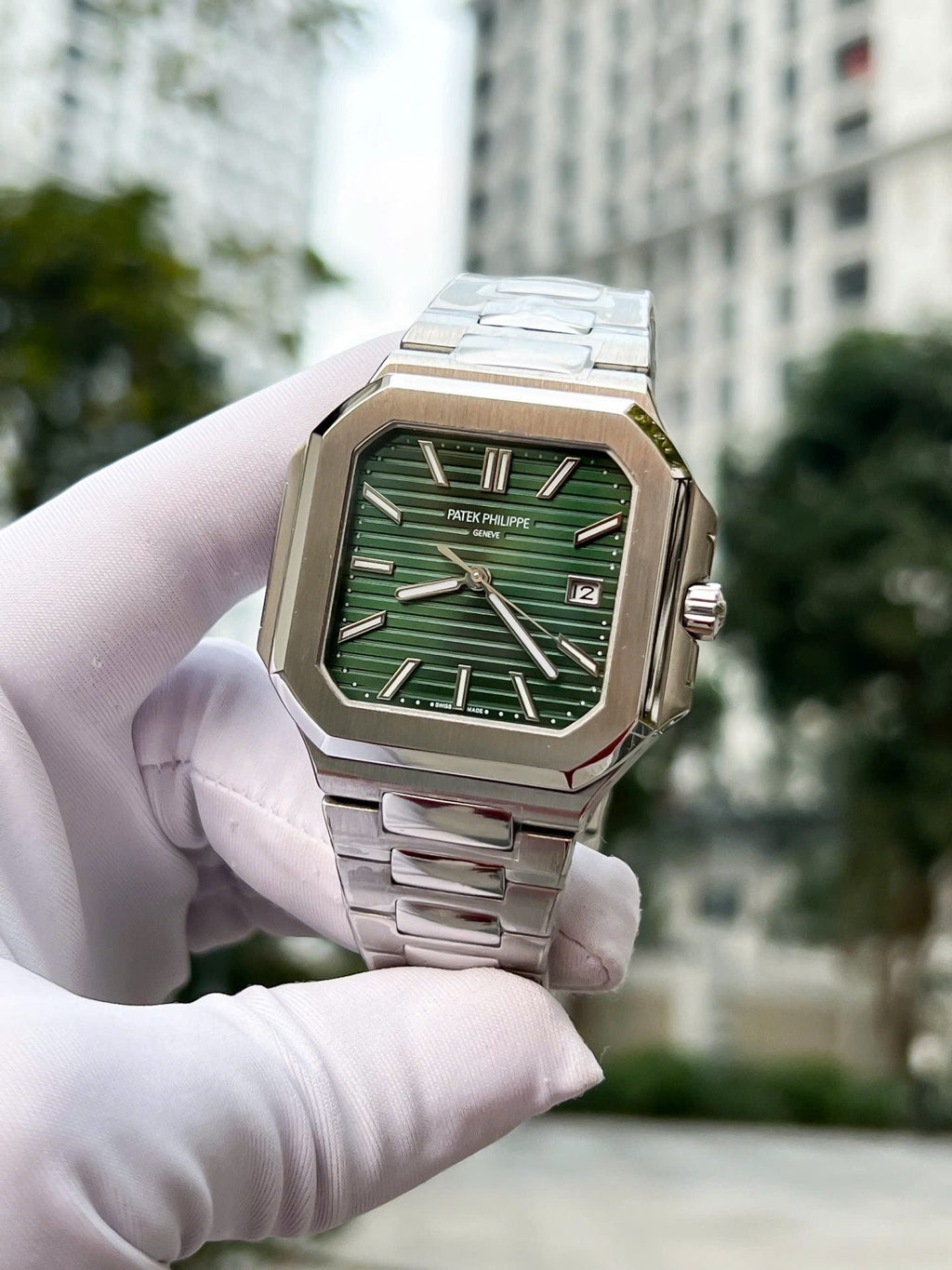 Patek Philippe Watch Cubitus 5821 Green Dial 45mm