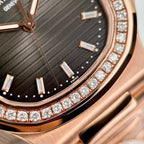 Patek Philippe 5711 Natural Diamond Watch 18K Gold Wrapped 40mm