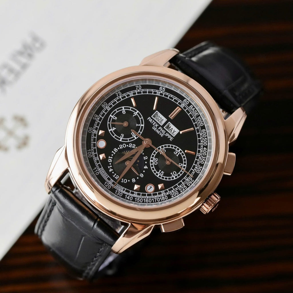 Patek Philippe Grand Complications 5270J Leather Strap Watch 41mm