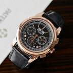 Patek Philippe Grand Complications 5270J Leather Strap Watch 41mm