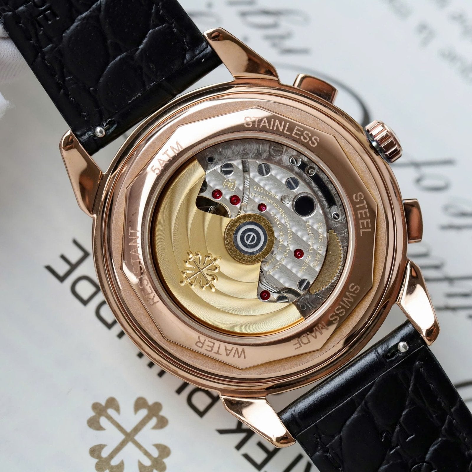 Patek Philippe Grand Complications 5270J Leather Strap Watch 41mm