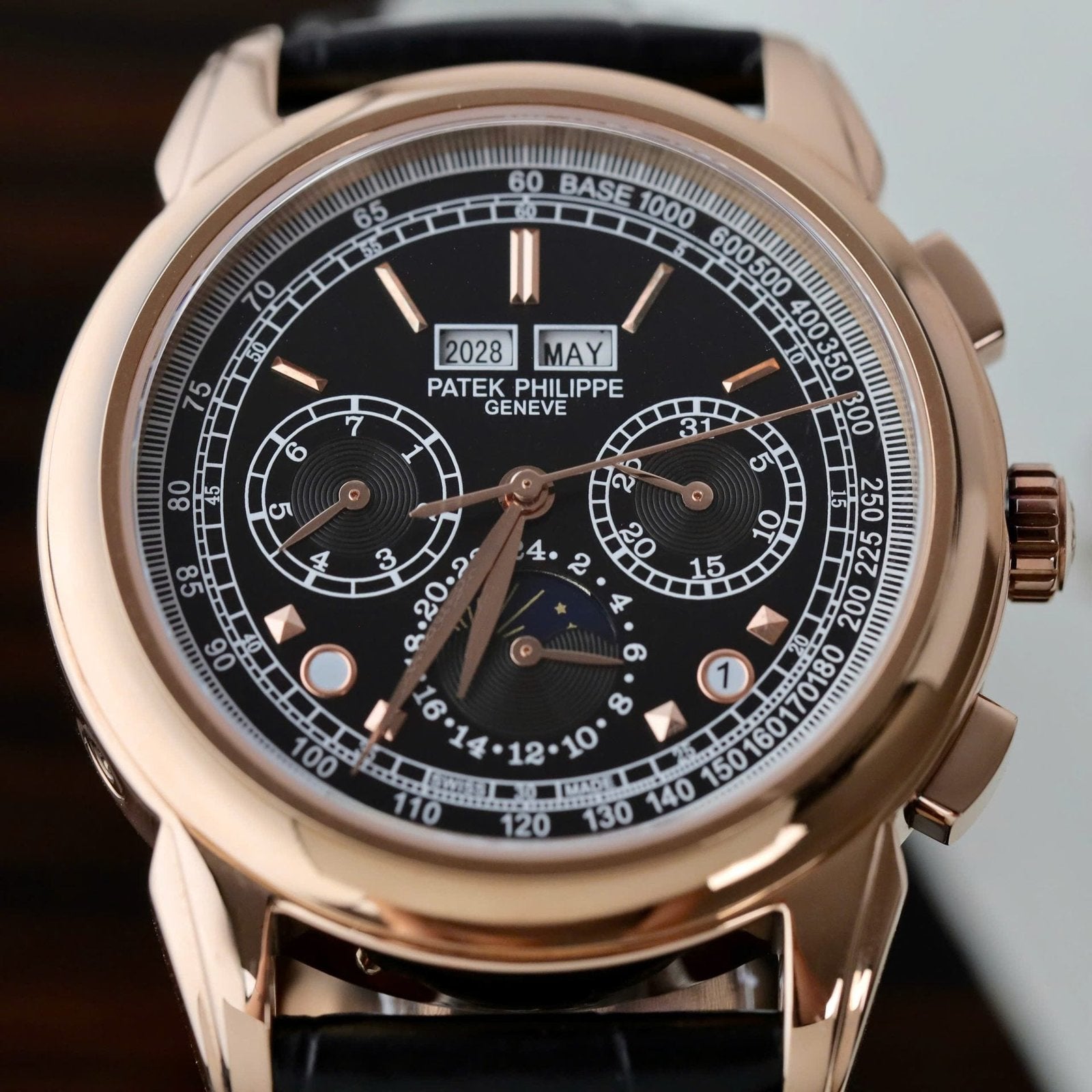 Patek Philippe Grand Complications 5270J Leather Strap Watch 41mm