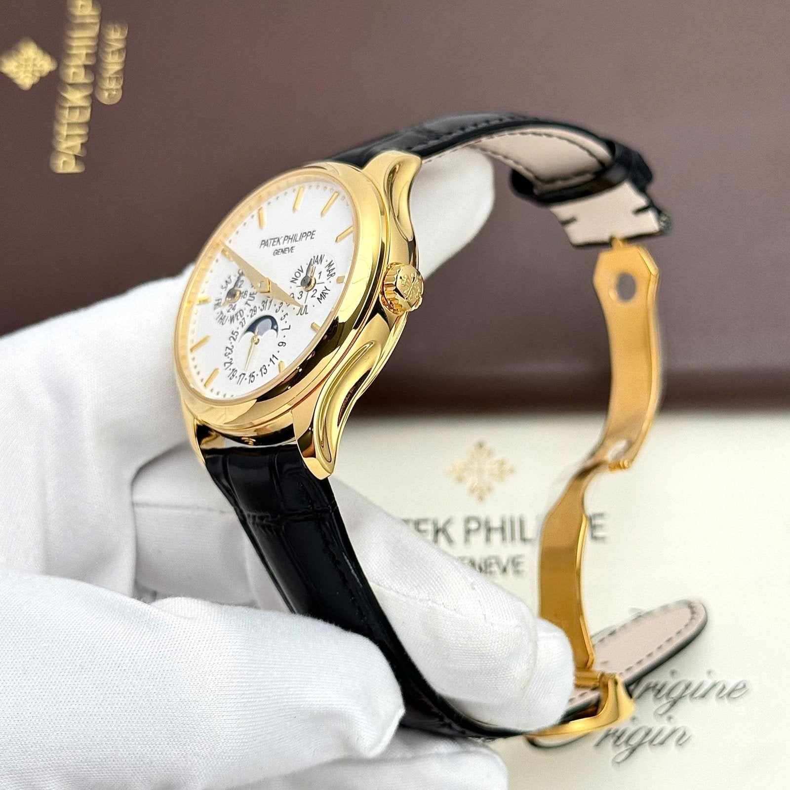 Patek Philippe Grand Complications 5327 Yellow Watch White Dial 40mm