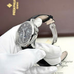Patek Philippe Grand Complications 5327 Watch Gray Dial Leather Strap 40mm
