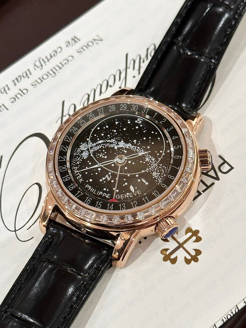 Patek Philippe Grand Complications 6104R Watch Rose Gold 44mm