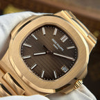 Patek Philippe Nautilus 5711 Max Option 18K Gold Wrapped Chocolate Dial 40mm