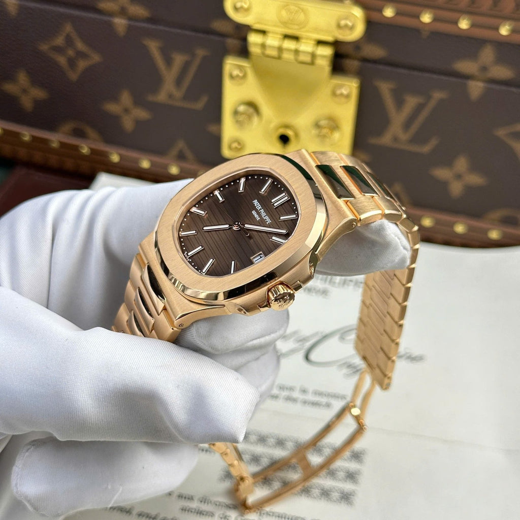 Patek Philippe Nautilus 5711 Max Option 18K Gold Wrapped Chocolate Dial 40mm