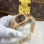 Patek Philippe Nautilus 5711 Max Option 18K Gold Wrapped Chocolate Dial 40mm