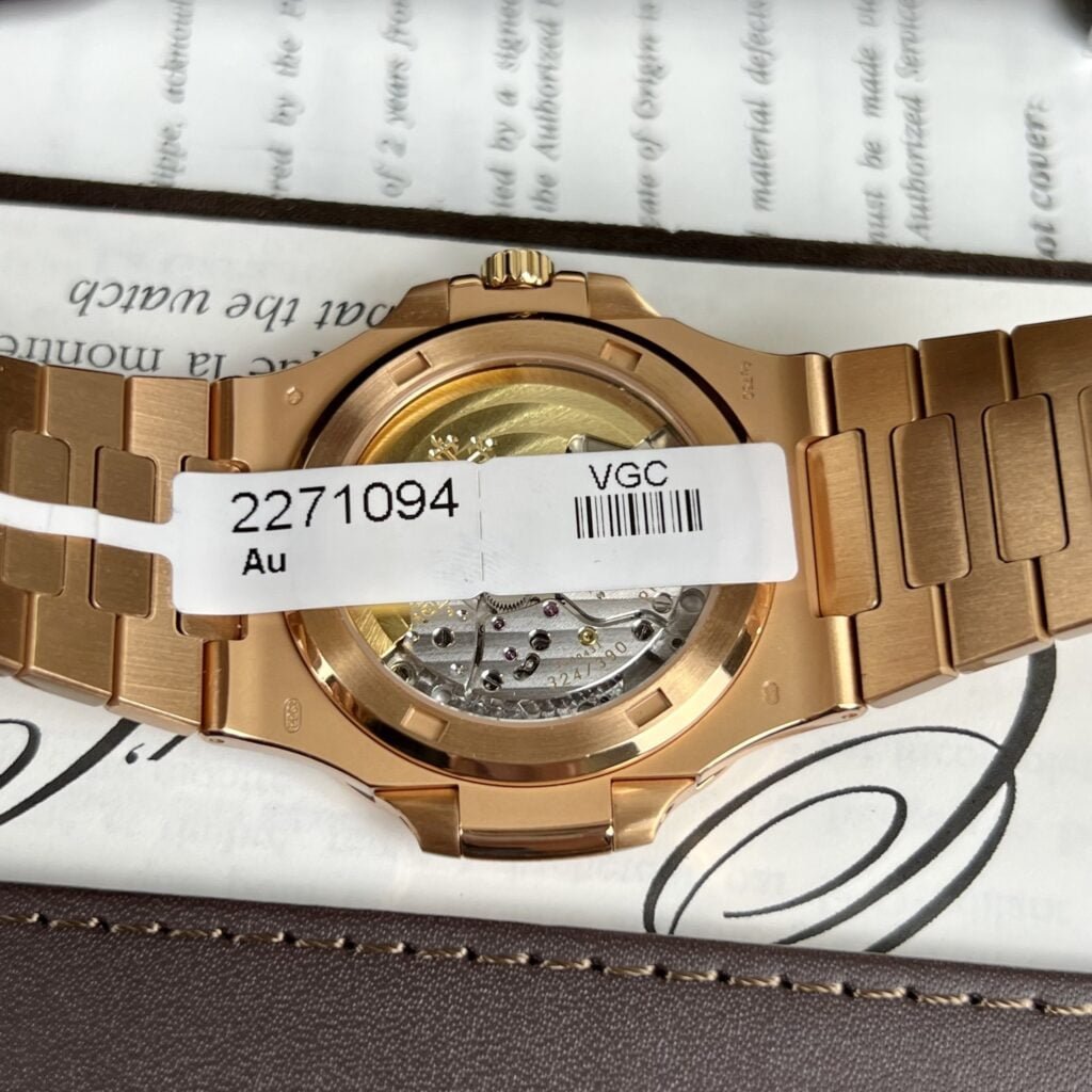 Patek Philippe Watch Nautilus 5711 Gold Wrapped Brown Dial 40mm