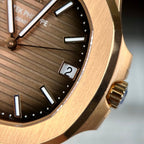 Patek Philippe Watch Nautilus 5711 Gold Wrapped Brown Dial 40mm