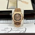 Patek Philippe Watch Nautilus 5711 Gold Wrapped Brown Dial 40mm