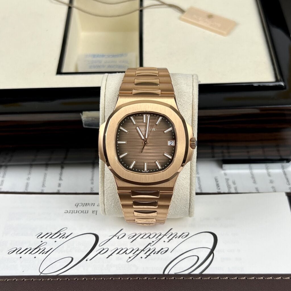 Patek Philippe Watch Nautilus 5711 Gold Wrapped Brown Dial 40mm
