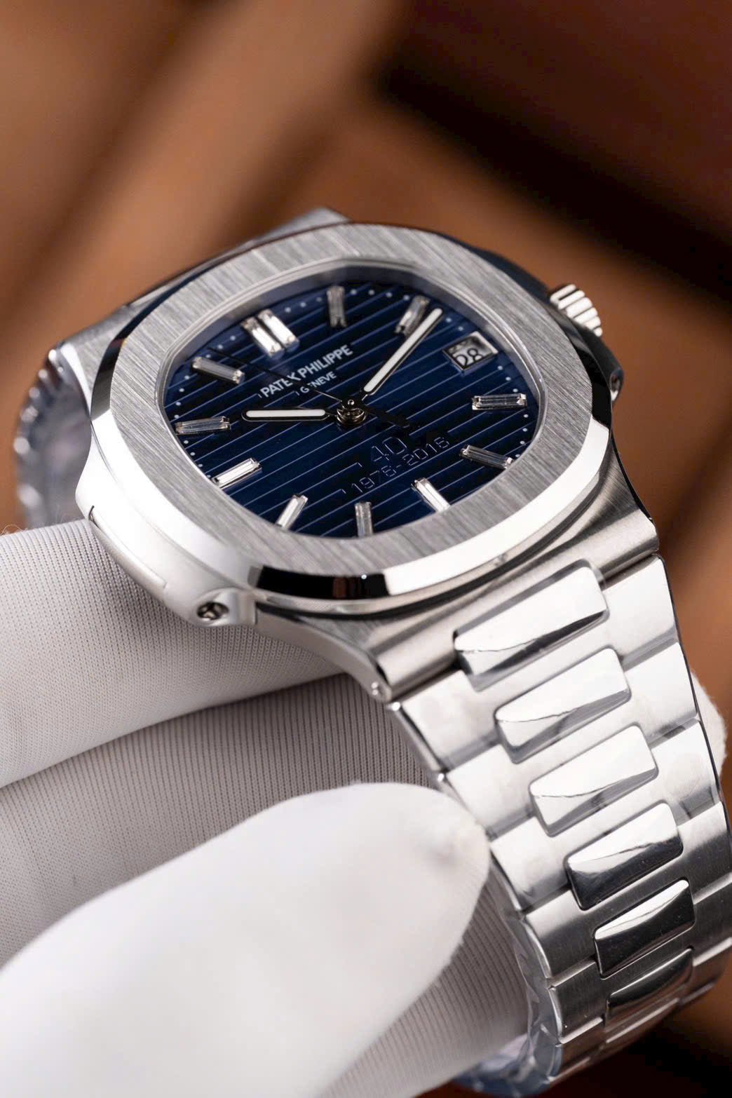 Patek Philippe Nautilus 5711 Watch 40th Anniversary Dial Blue 40mm