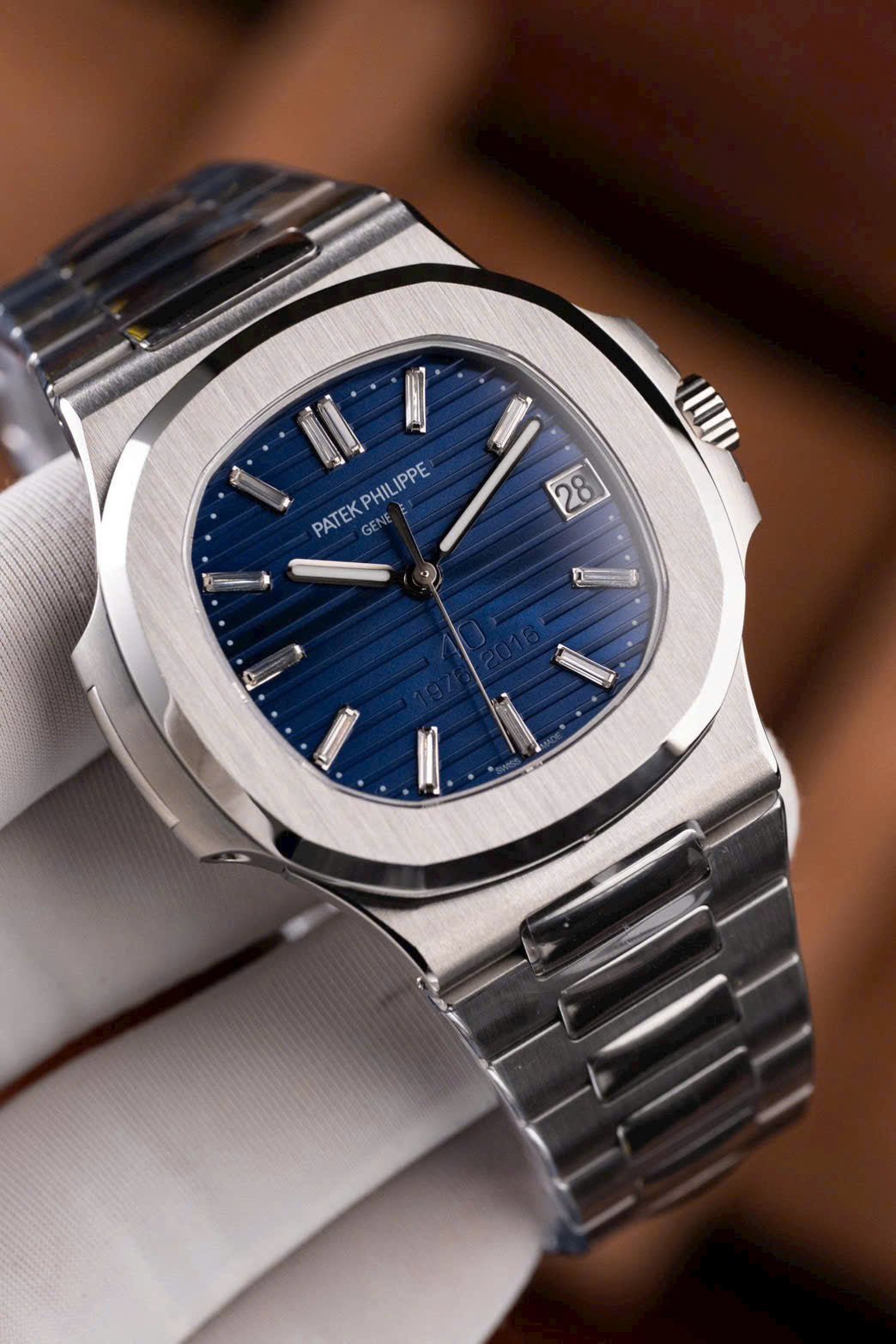 Patek Philippe Nautilus 5711 Watch 40th Anniversary Dial Blue 40mm