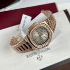 Patek Philippe Watch Nautilus 5711 Gold Wrapped Moissanite Diamonds 40mm