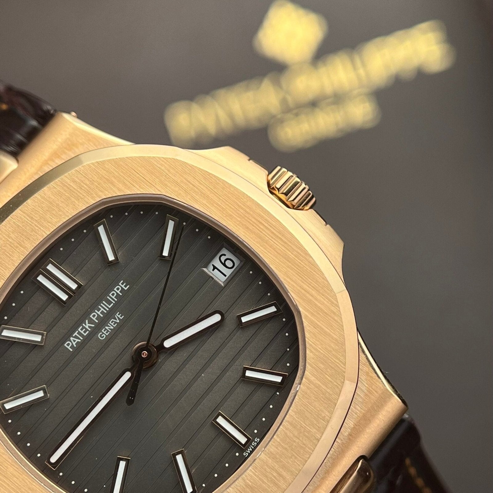 Patek Philippe Nautilus 5711 Watch Leather Strap 40mm