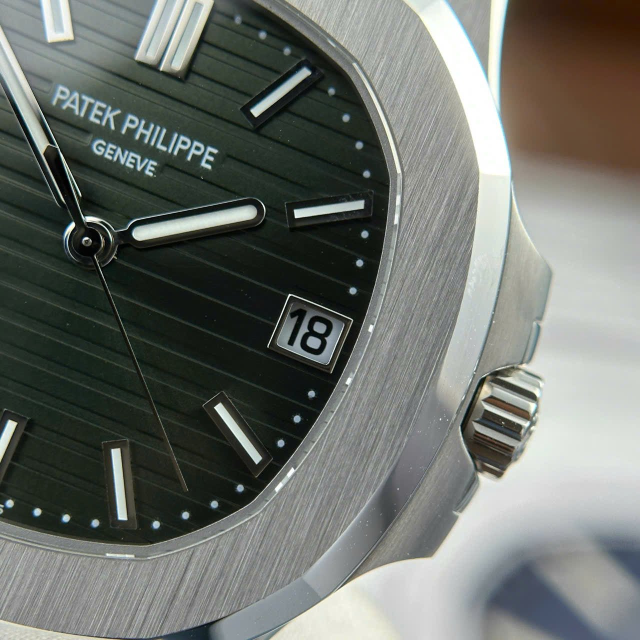 Patek Philippe Nautilus 5711 Full Options Green Dial Watch 40mm