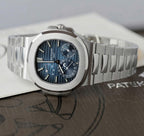 Patek Philippe Nautilus 5712 Watch Blue Dial Engraving Machine 40mm