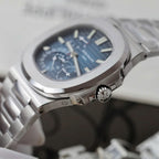 Patek Philippe Nautilus 5712 Watch Blue Dial Engraving Machine 40mm