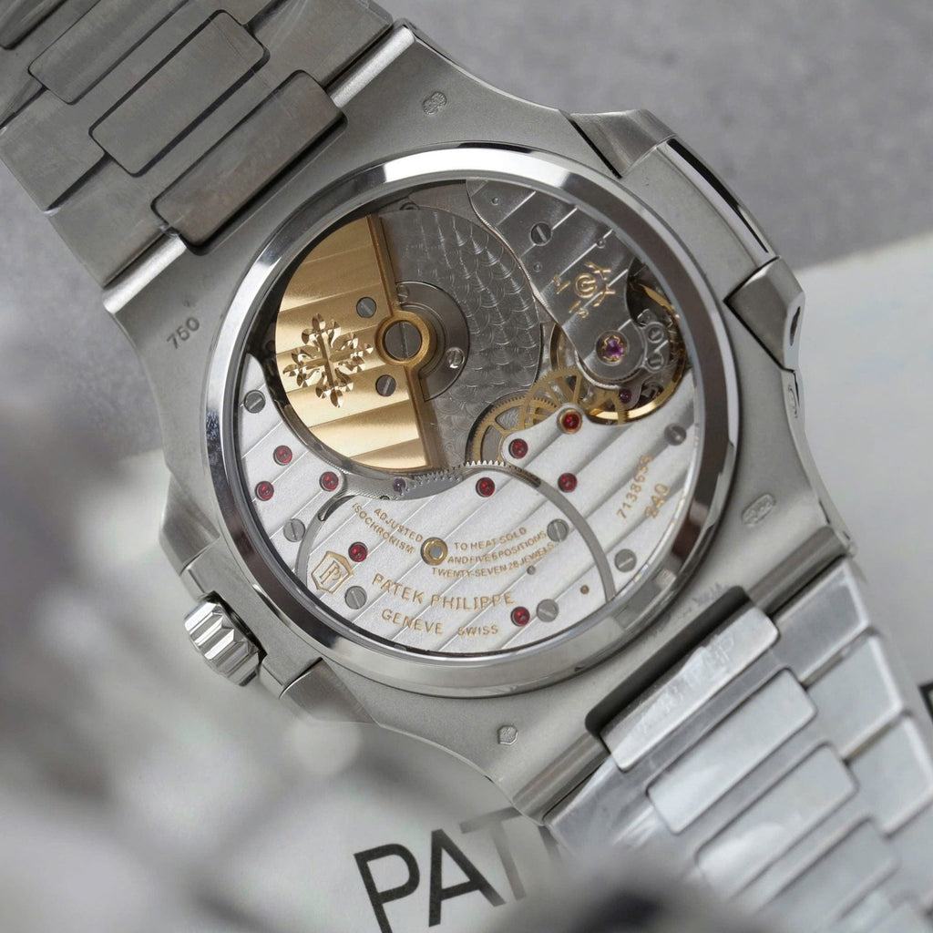 Patek Philippe Nautilus 5712 Watch Cherry Dial Metal Strap 40mm