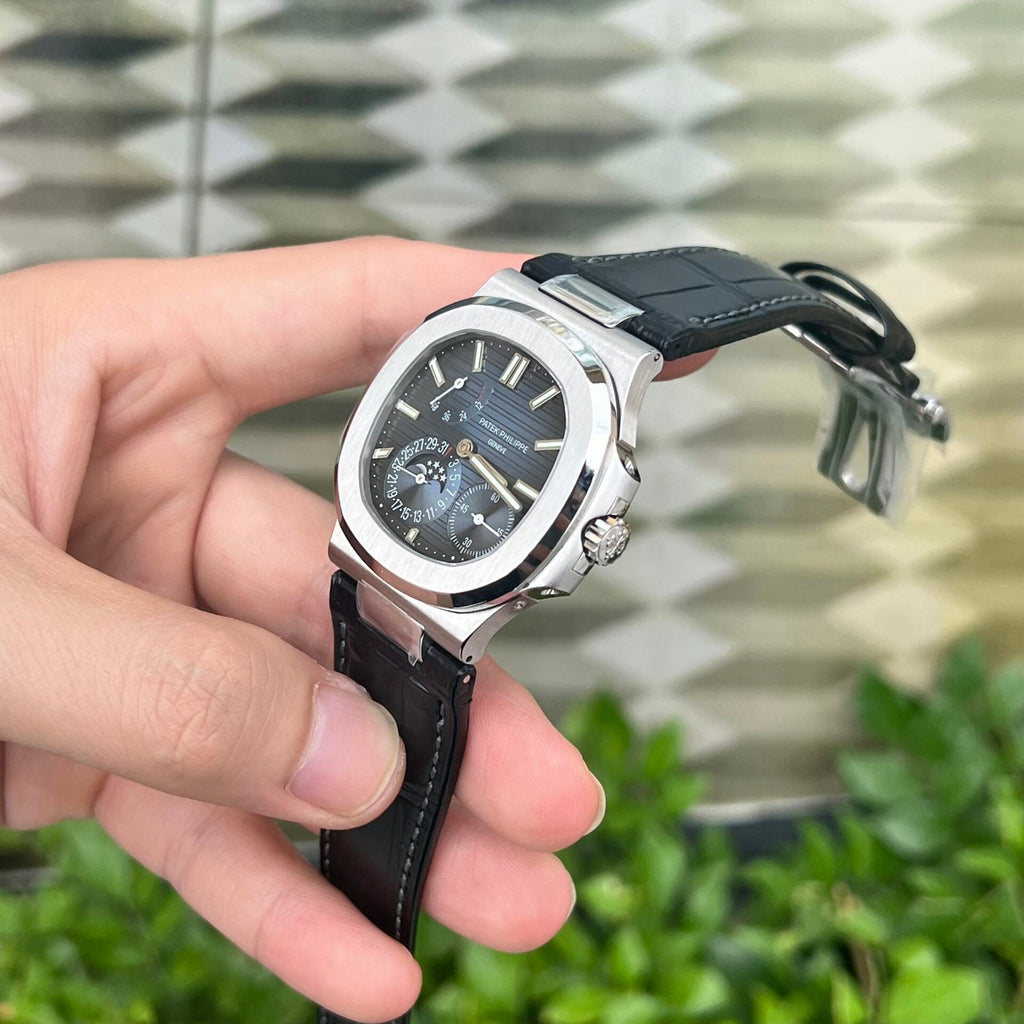 Patek Philippe Nautilus 5712 Watch Leather Strap 40mm