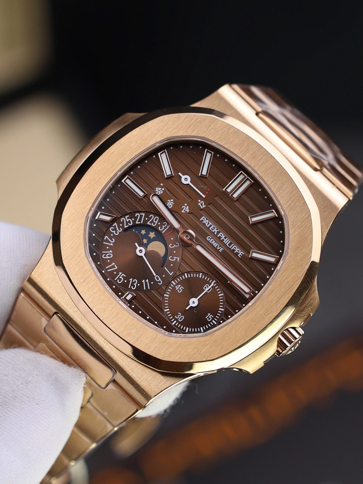Patek Philippe Nautilus 5712R Watch Dial Brown 40mm