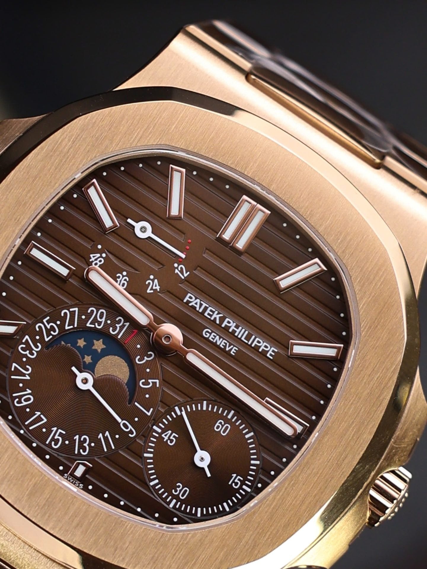 Patek Philippe Nautilus 5712R Watch Dial Brown 40mm