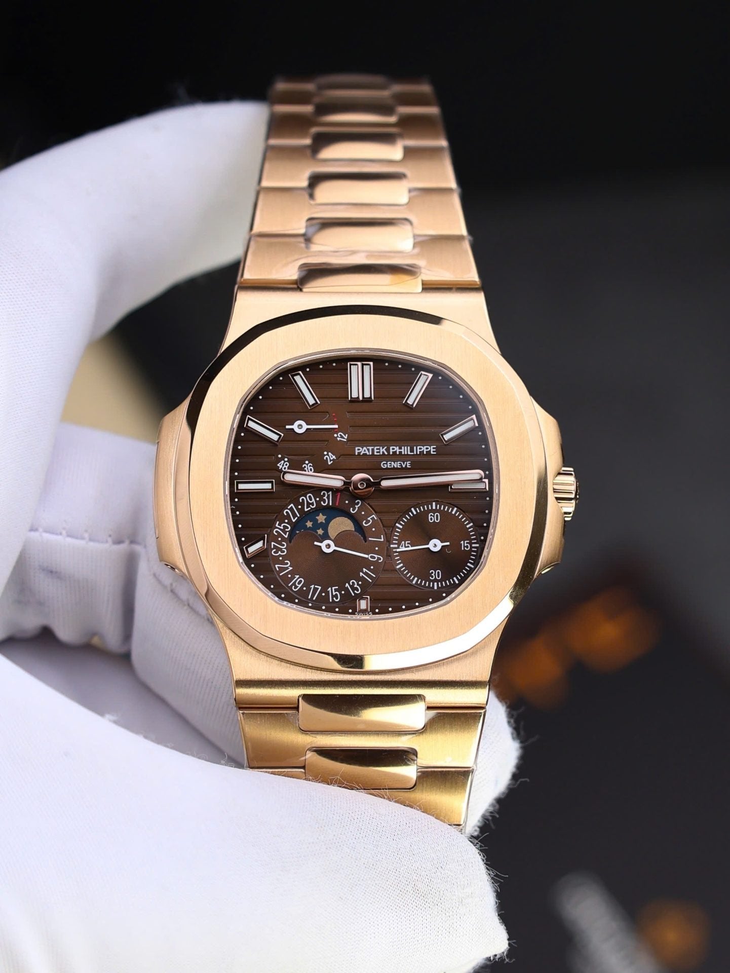 Patek Philippe Nautilus 5712R Watch Dial Brown 40mm