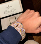 Patek Philippe Watch Nautilus 5719 Gold Wrapped Moissanite Diamonds 40mm
