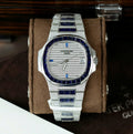 Patek Philippe Nautilus 5719 Watch Diamonds Moissanite Sapphire Baguette 40mm