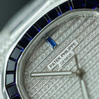 Patek Philippe Nautilus 5719 Watch Diamonds Moissanite Sapphire Baguette 40mm
