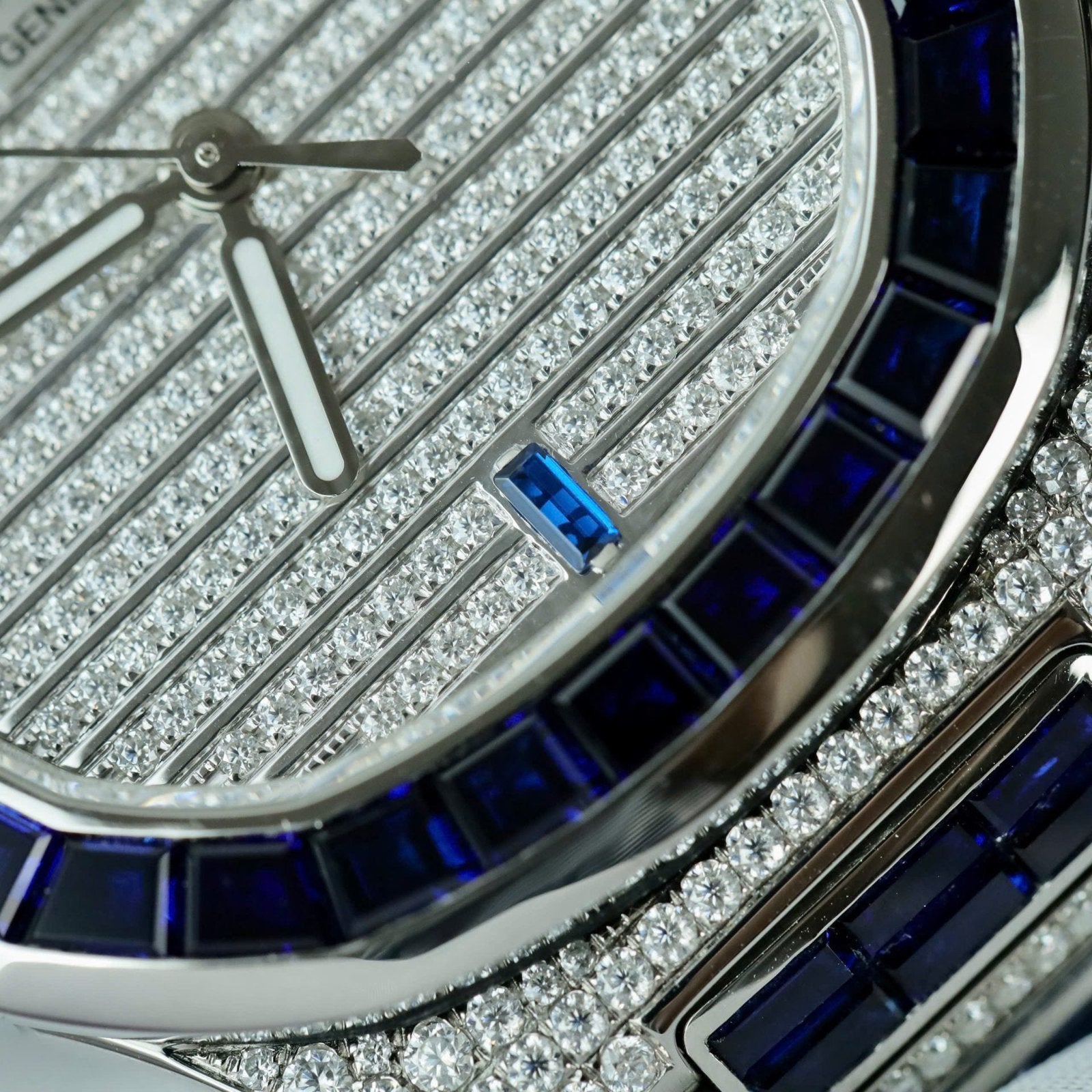 Patek Philippe Nautilus 5719 Watch Diamonds Moissanite Sapphire Baguette 40mm