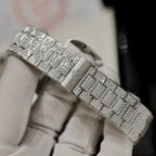 Patek Philippe Watch Nautilus 5719 Custom Full Moissanite Diamonds 40mm
