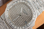 Patek Philippe Watch Nautilus 5719 Full Diamonds Baguette 40mm