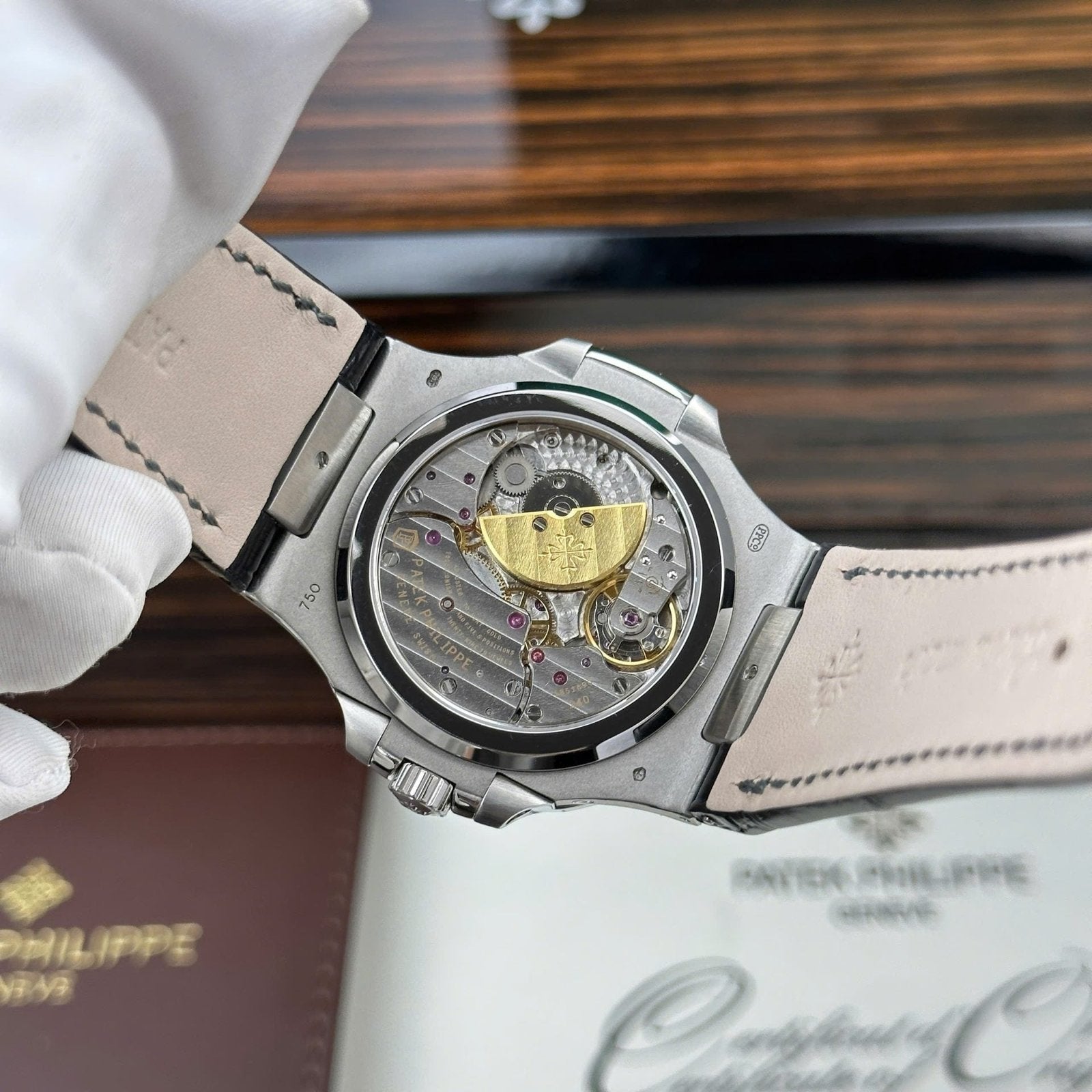 Patek Philippe Nautilus 5722 Watch Grey Dial With Baguette 40mm