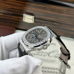 Patek Philippe Nautilus 5722 Watch Grey Dial With Baguette 40mm