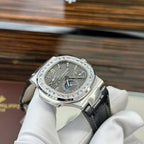 Patek Philippe Nautilus 5722 Watch Grey Dial With Baguette 40mm