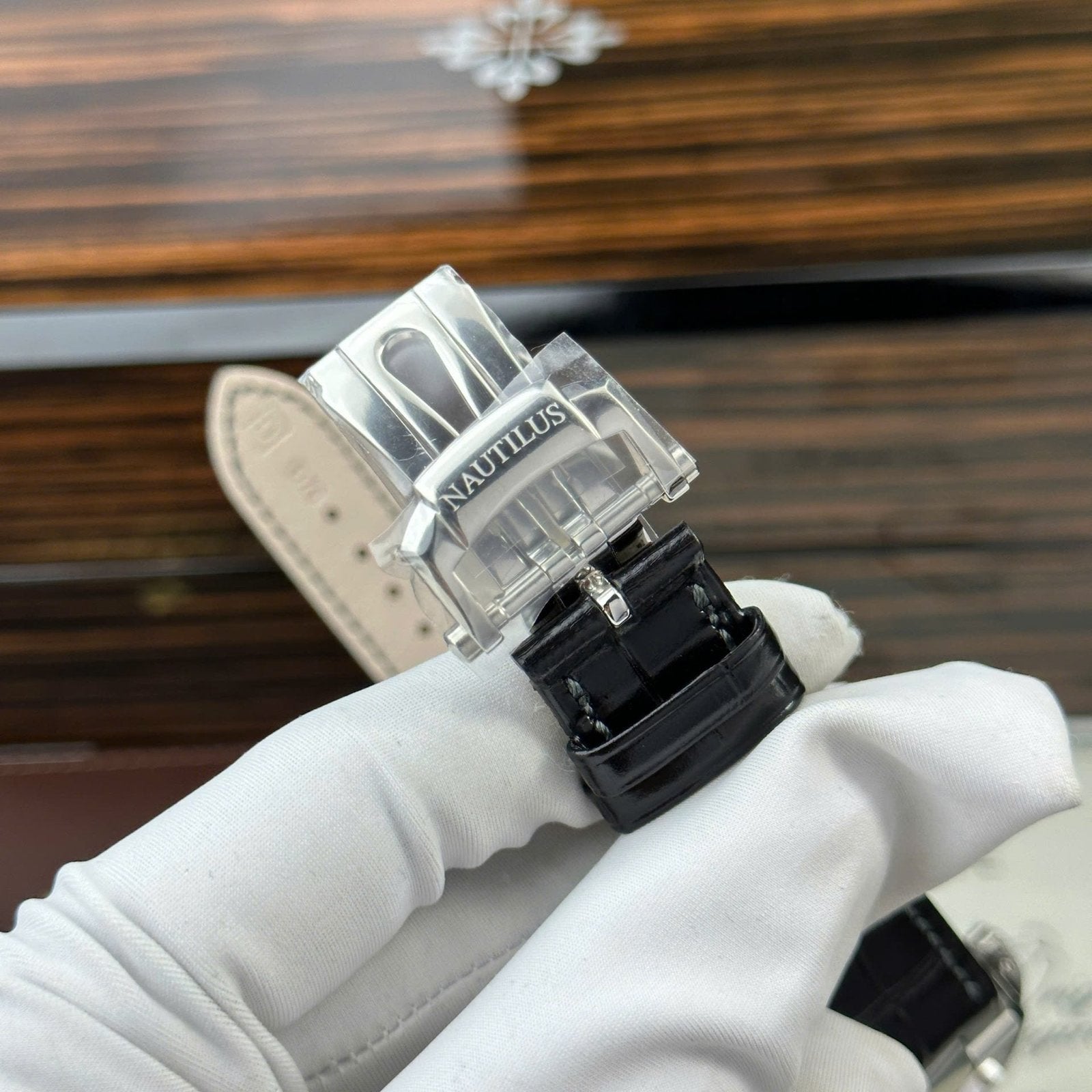 Patek Philippe Nautilus 5722 Watch Grey Dial With Baguette 40mm