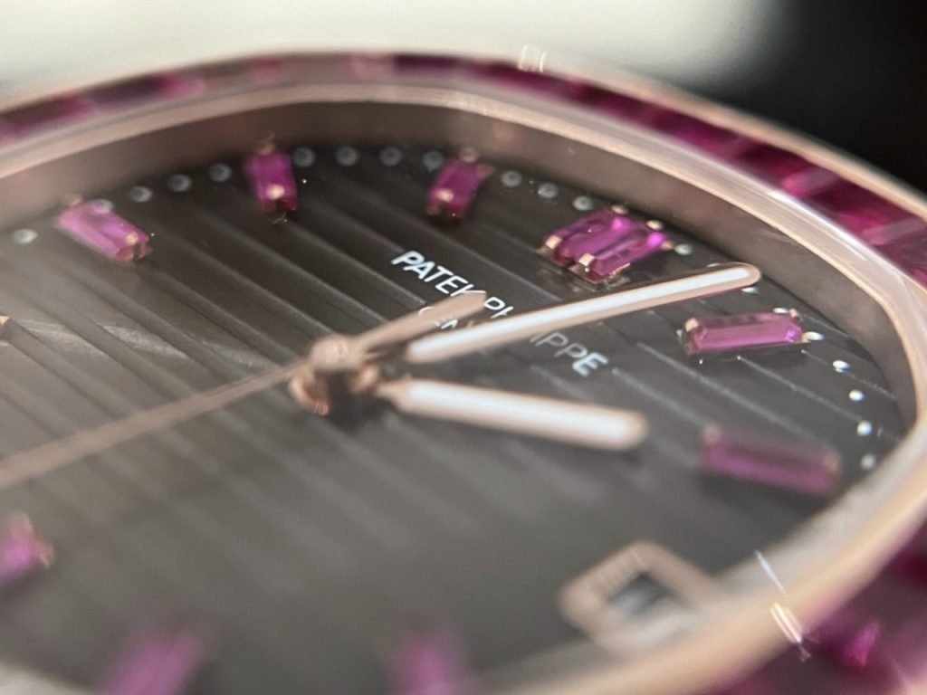 Patek Philippe Nautilus 5723 Watch Gold Wrapped With Red Ruby 40mm