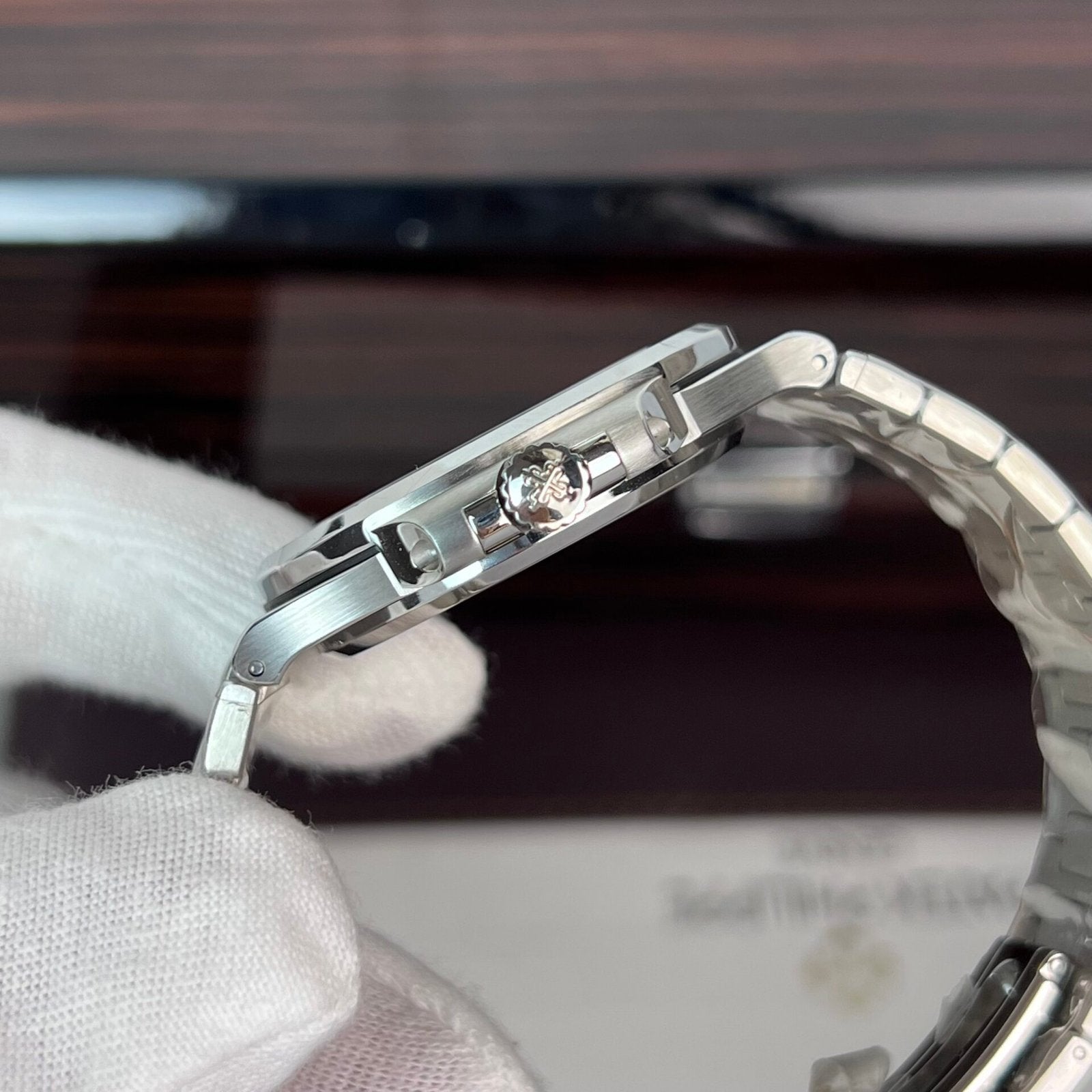 Patek Philippe Nautilus 5723 Watch Blue Dial Diamond 40mm