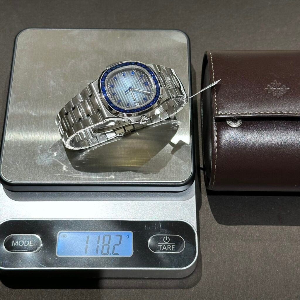 Patek Philippe Nautilus 5723 Watch Benzel Sapphire Blue 40mm